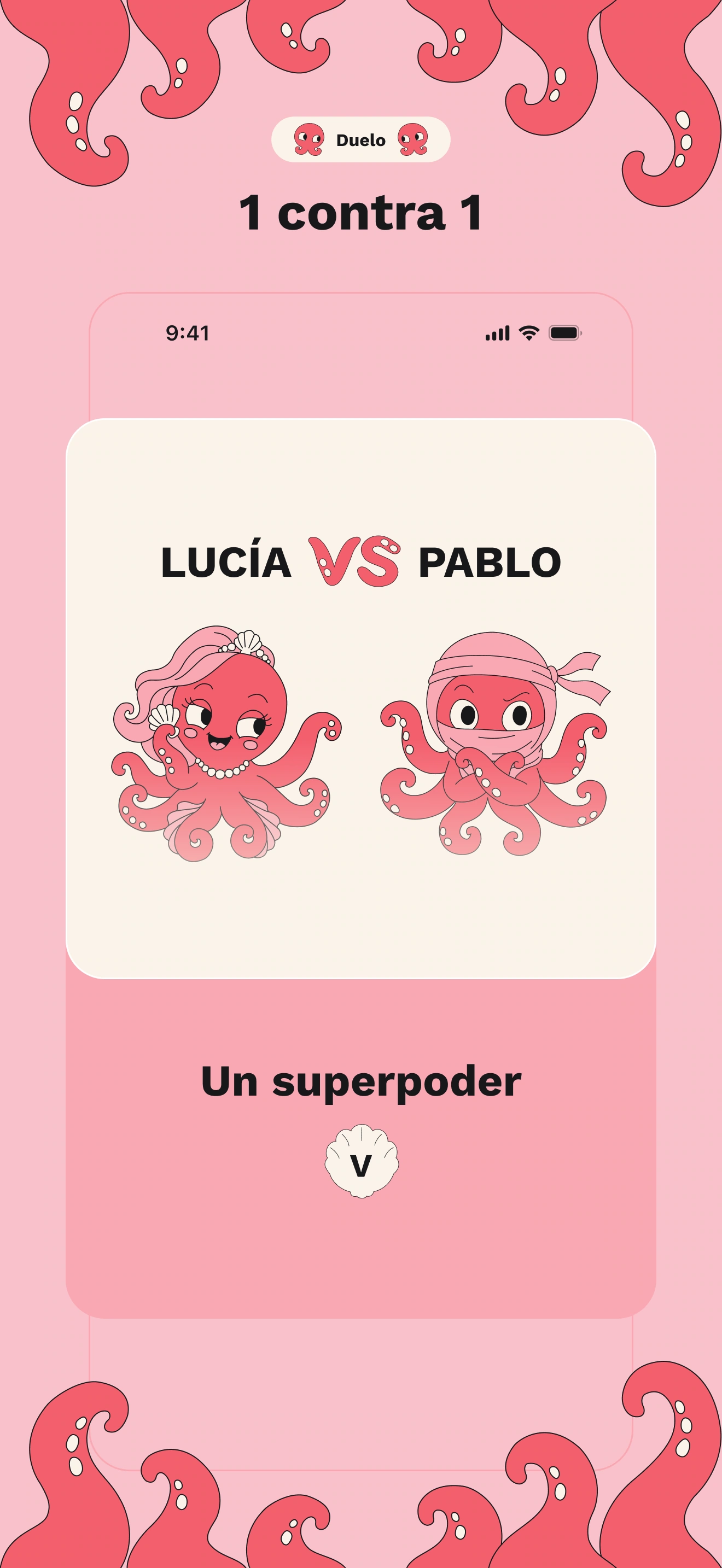 Duelo: dos personas con la misma categoría y letra