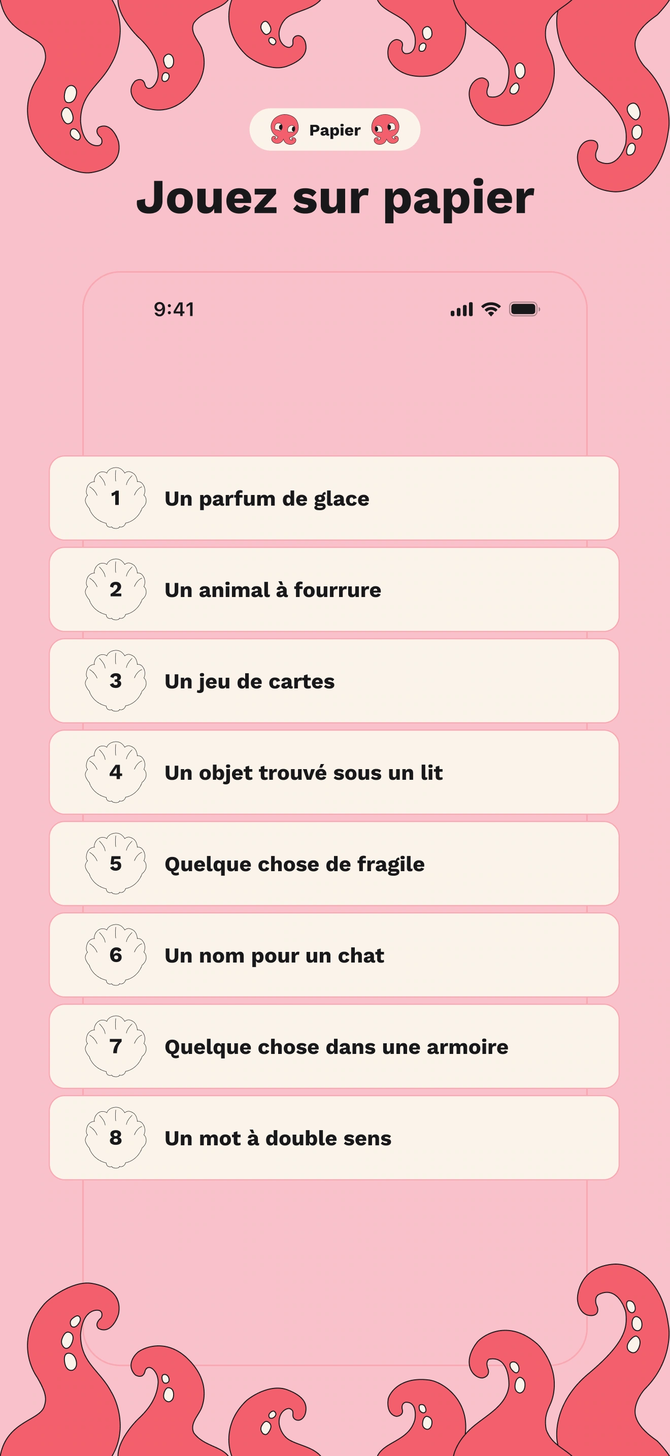 Papier : huit catégories pour jouer sur papier