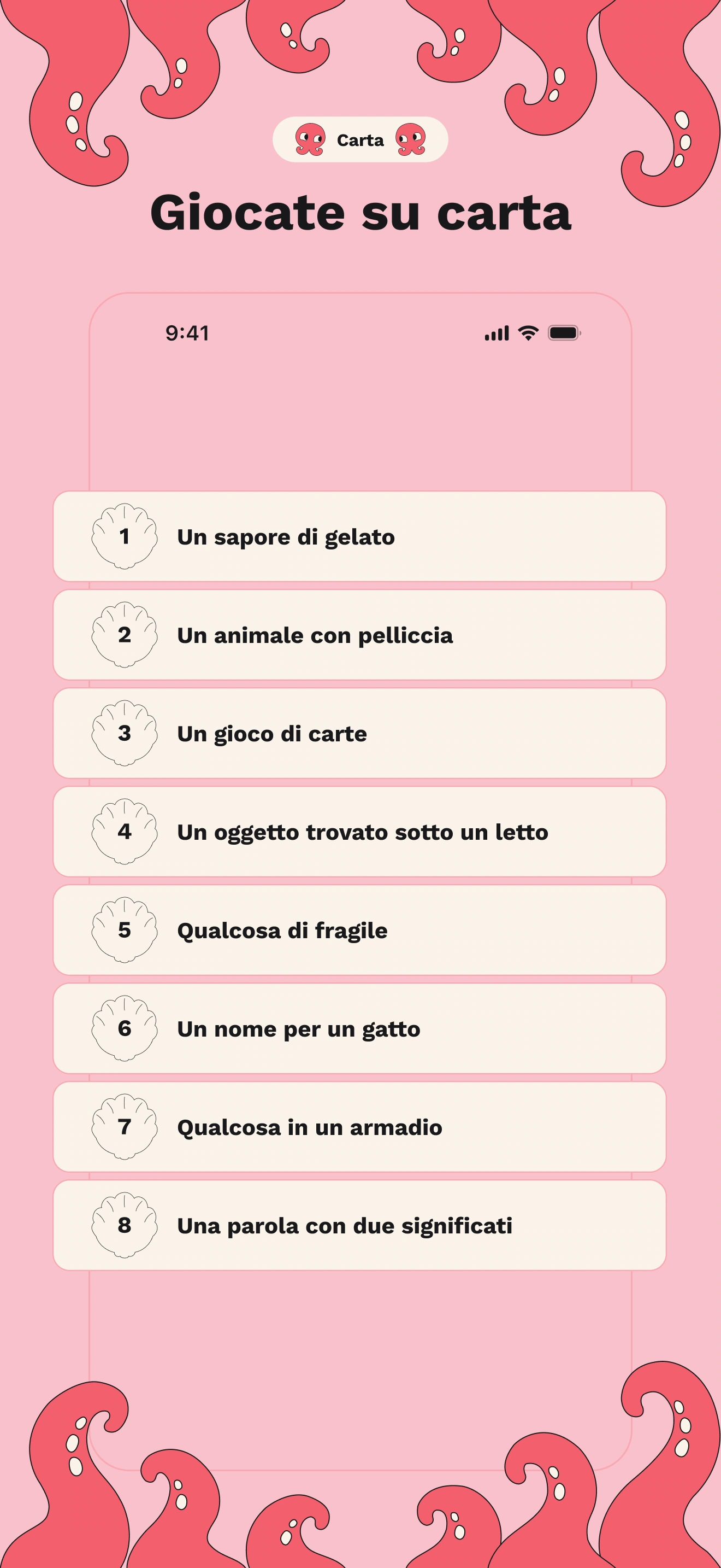 Carta: otto categorie per giocare con carta e penna